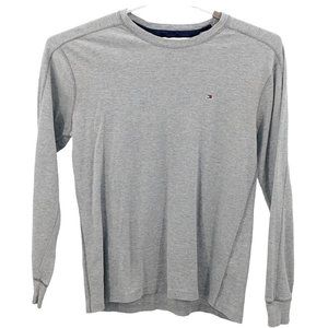 Tommy Hilfiger Grey Thermal Long Sleeve Top